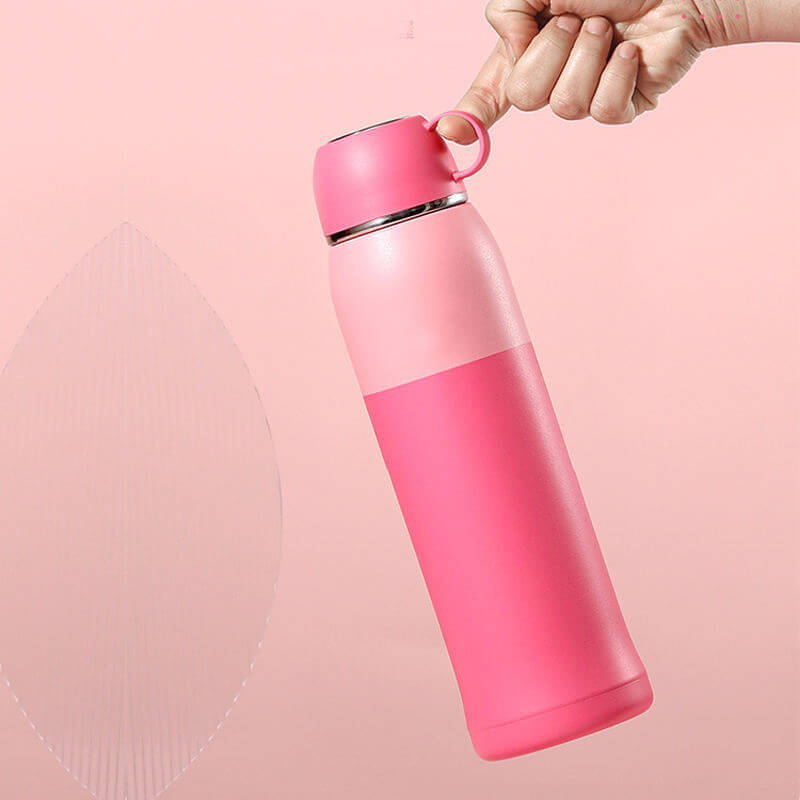 28oz Sports Thermos Vacuum Insulated Water Bottle with Cup Lid