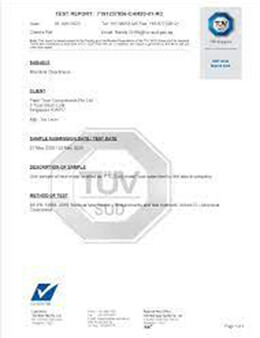TUV test report about SC stainless steel insulated water bottles2