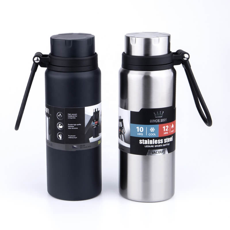 Wide caliber large capacity stainless steel vacuum bottle