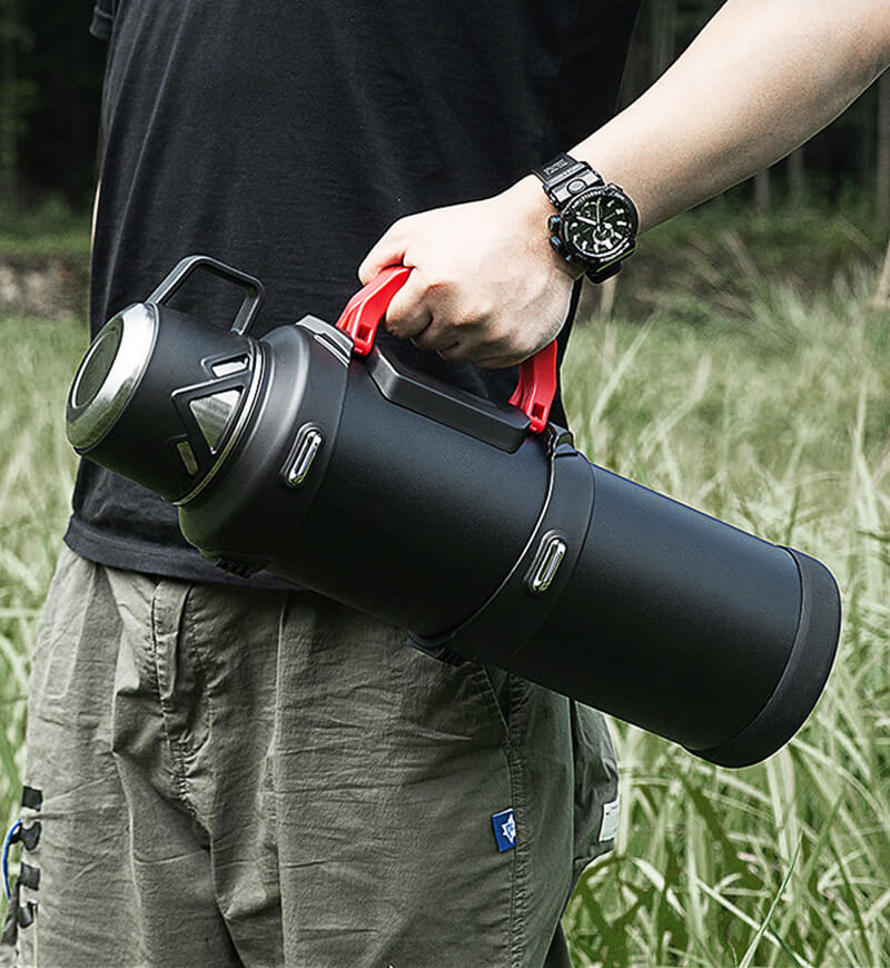 4.6L stainless steel vacuum insulated water flask for outdoor camping