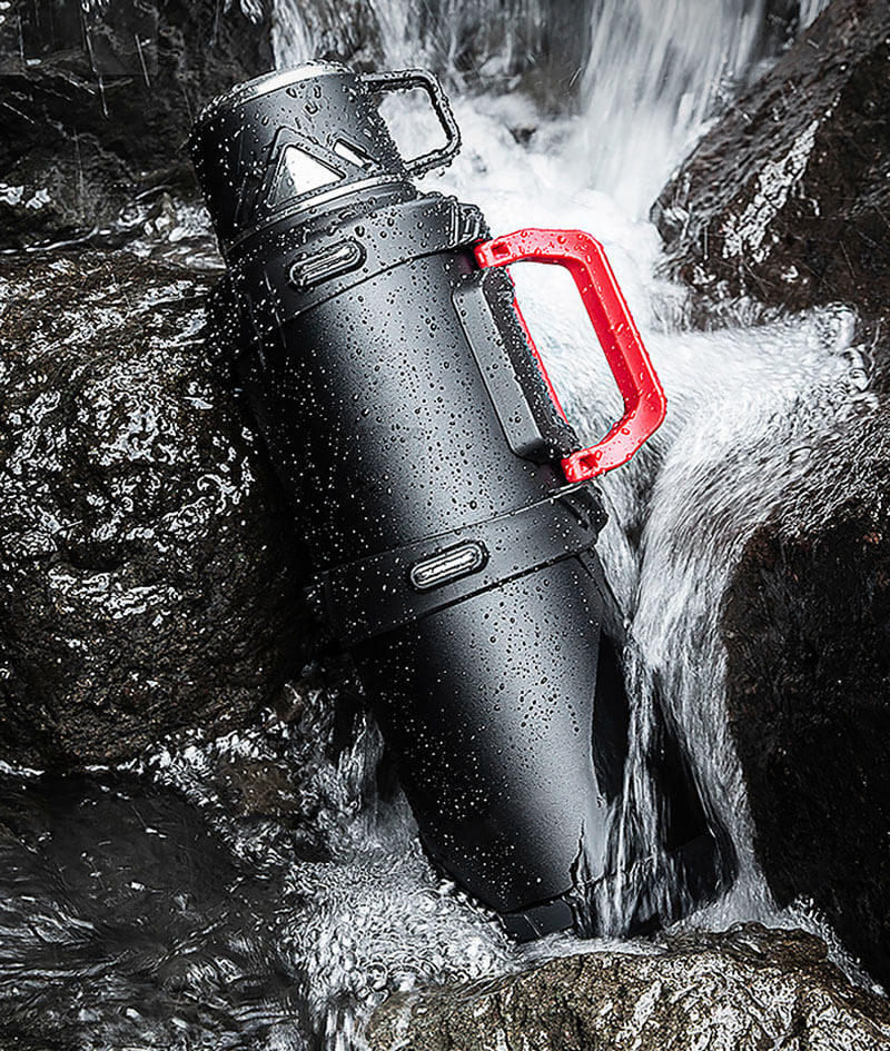 4.6L stainless steel vacuum insulated water flask for outdoor camping