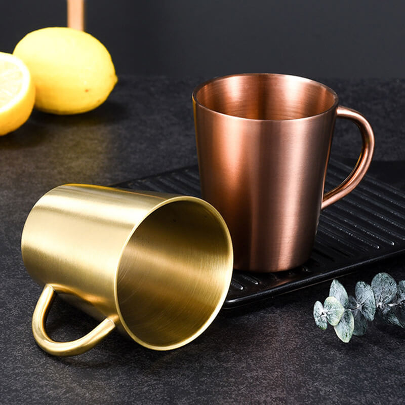Customized Double-walled Stainless Steel Coffee Mug Drinking Cup For Sale