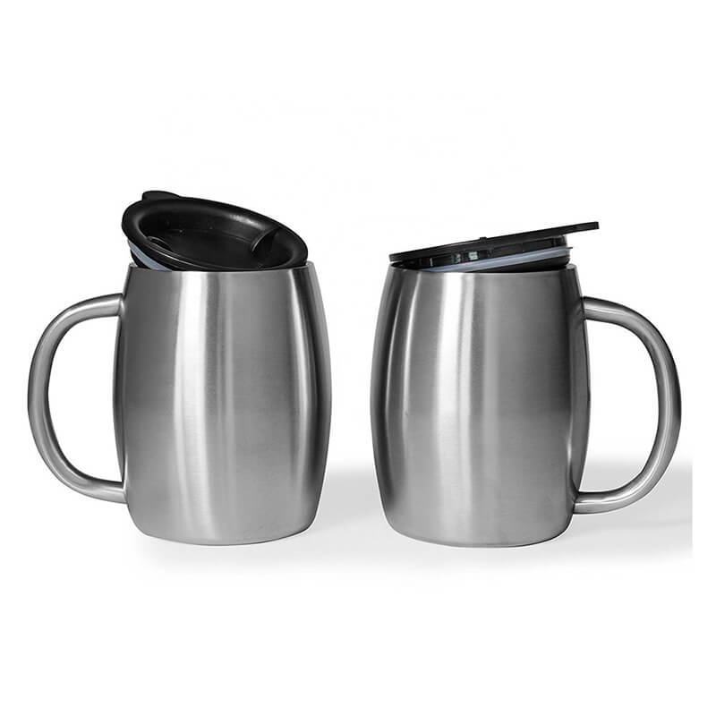 Eco-Friendly 450ml double-wall stainless steel cup, coffee mug for wholesale