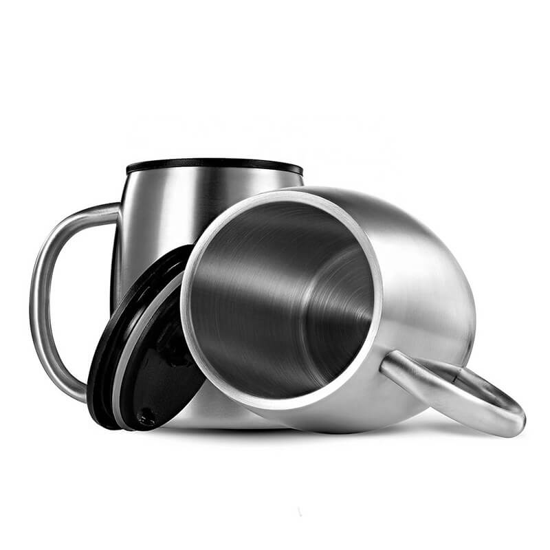 Eco-Friendly 450ml double-wall stainless steel cup, coffee mug for wholesale