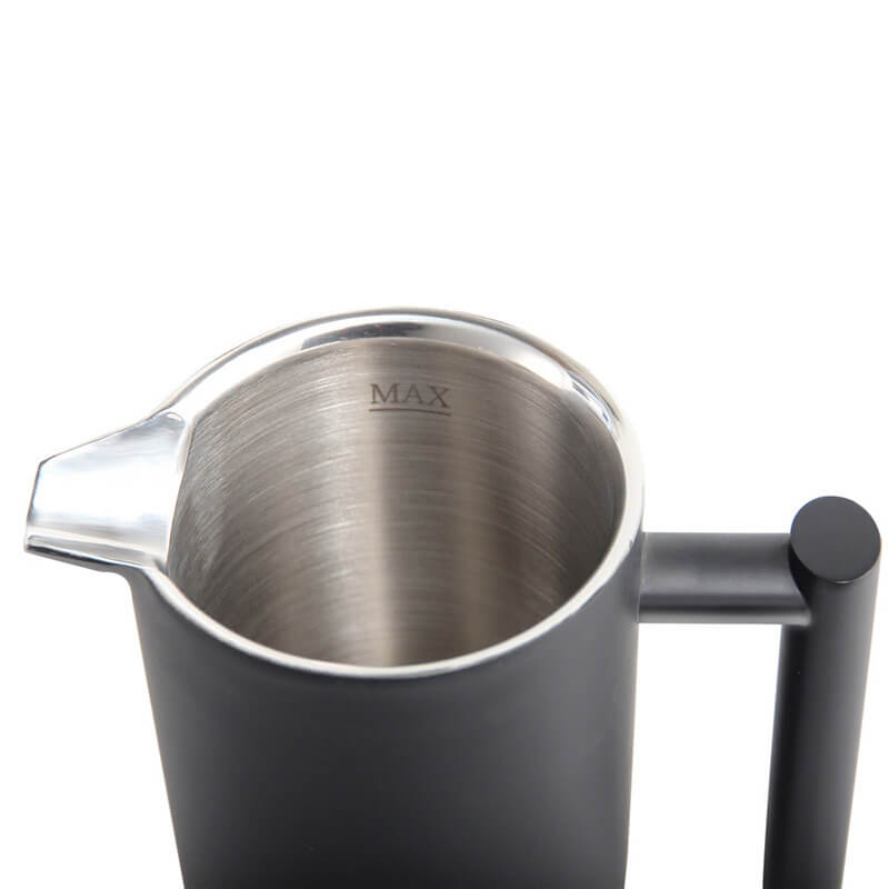 Portable camping double-wall stainless steel insulated vacuum strainer coffee kettle