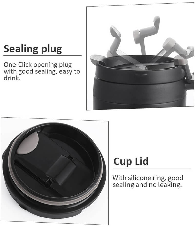 Wholesale stainless steel vacuum coffee Mugs with handle